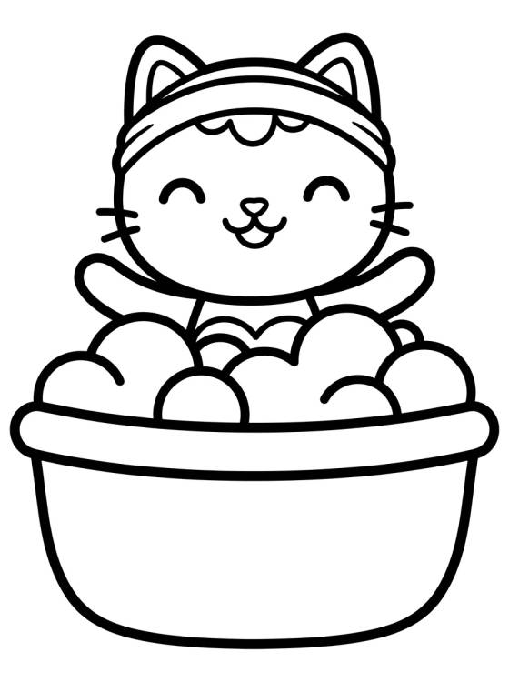 Sereiata Sorridente no Spa para colorir Desenho de Sereiata Sorridente no Spa para colorir e imprimir grátis