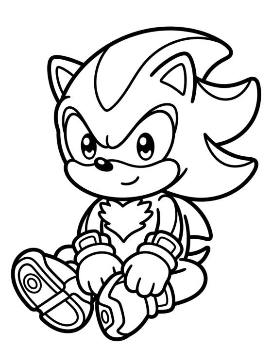 Shadow Fofo em Estilo Kawaii para colorir Desenho de Shadow Fofo em Estilo Kawaii para colorir e imprimir grátis