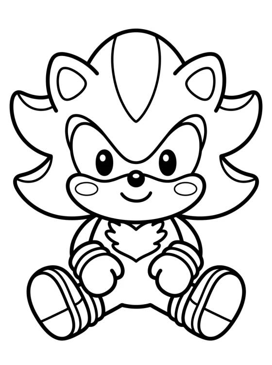 Shadow Fofo Estilo Kawaii para colorir Desenho de Shadow Fofo Estilo Kawaii para colorir e imprimir grátis