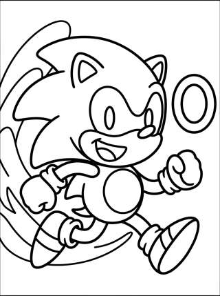 Coleção de desenhos para colorir: Sonic para Colorir