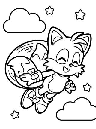 Coleção de desenhos para colorir: Tails para Colorir