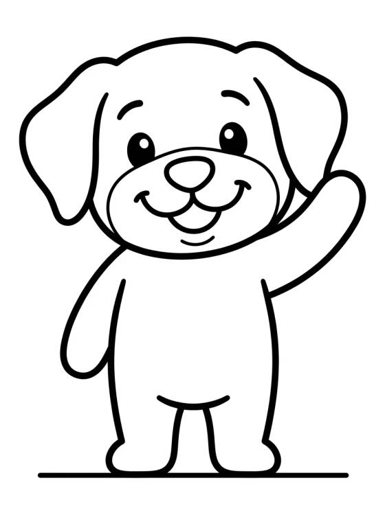 Tito Sorrindo e Acenando Alegremente para colorir Desenho de Tito Sorrindo e Acenando Alegremente para colorir e imprimir grátis