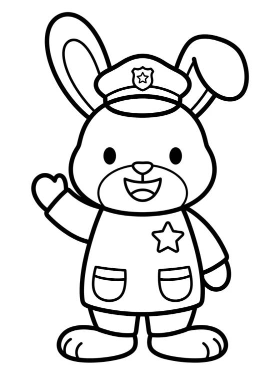 Judy Hopps Policial Fofa para colorir Desenho de Judy Hopps Policial Fofa para colorir e imprimir grátis
